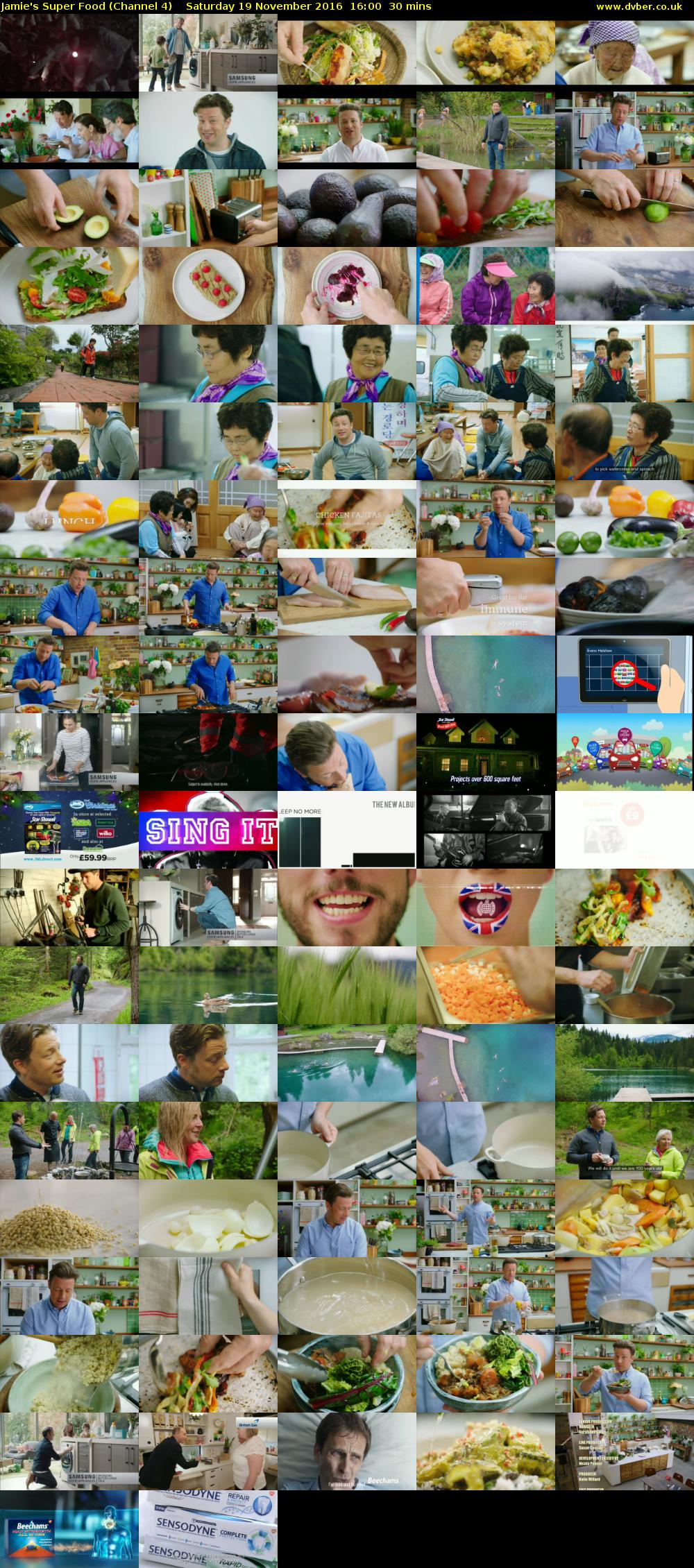 Jamie's Super Food (Channel 4) Saturday 19 November 2016 16:00 - 16:30
