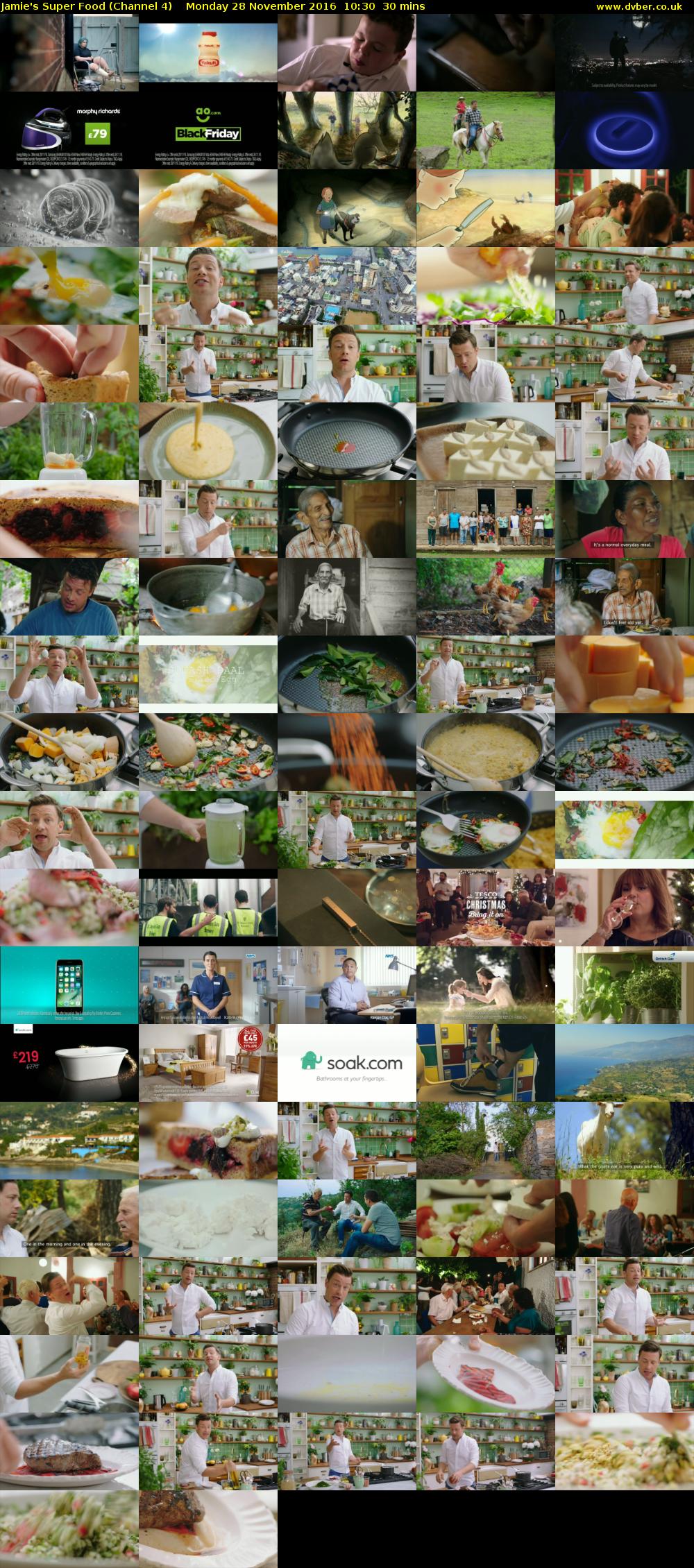 Jamie's Super Food (Channel 4) Monday 28 November 2016 10:30 - 11:00