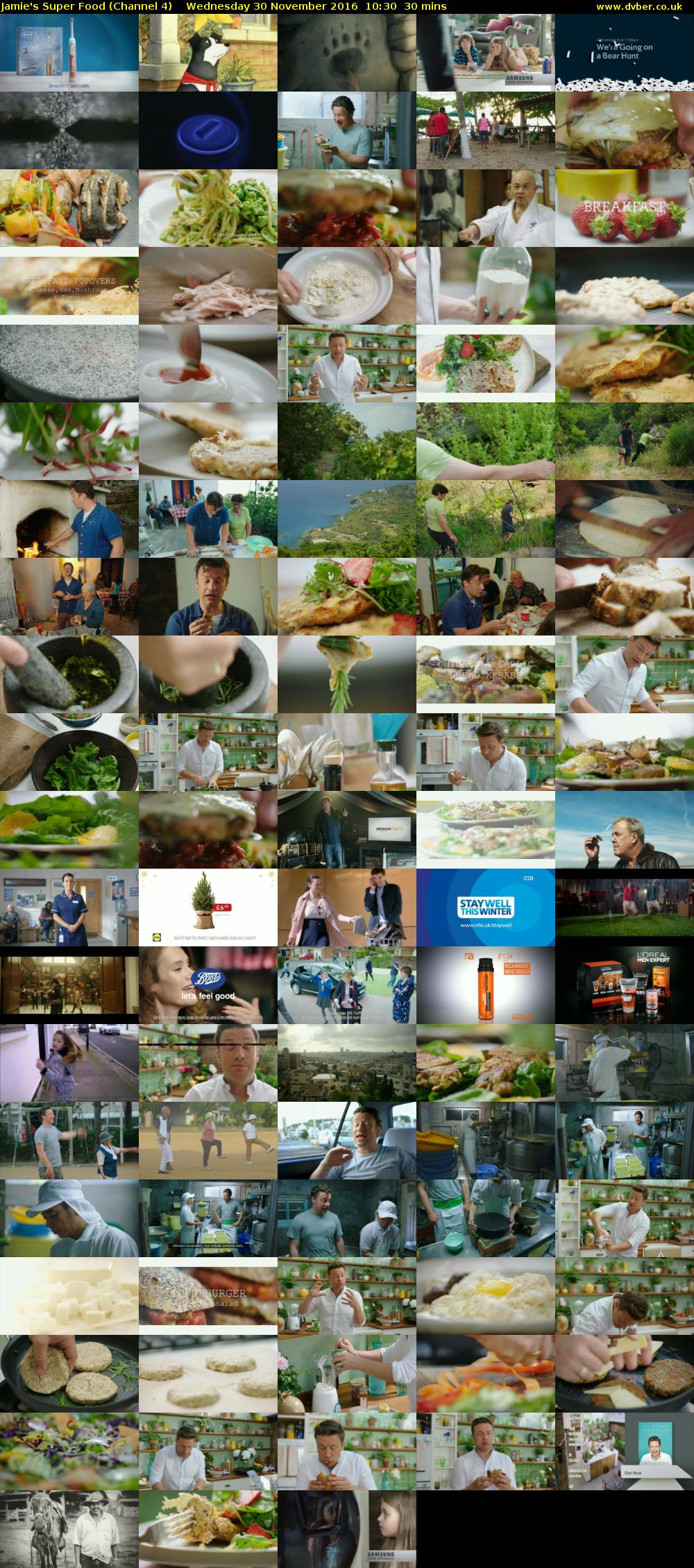 Jamie's Super Food (Channel 4) Wednesday 30 November 2016 10:30 - 11:00