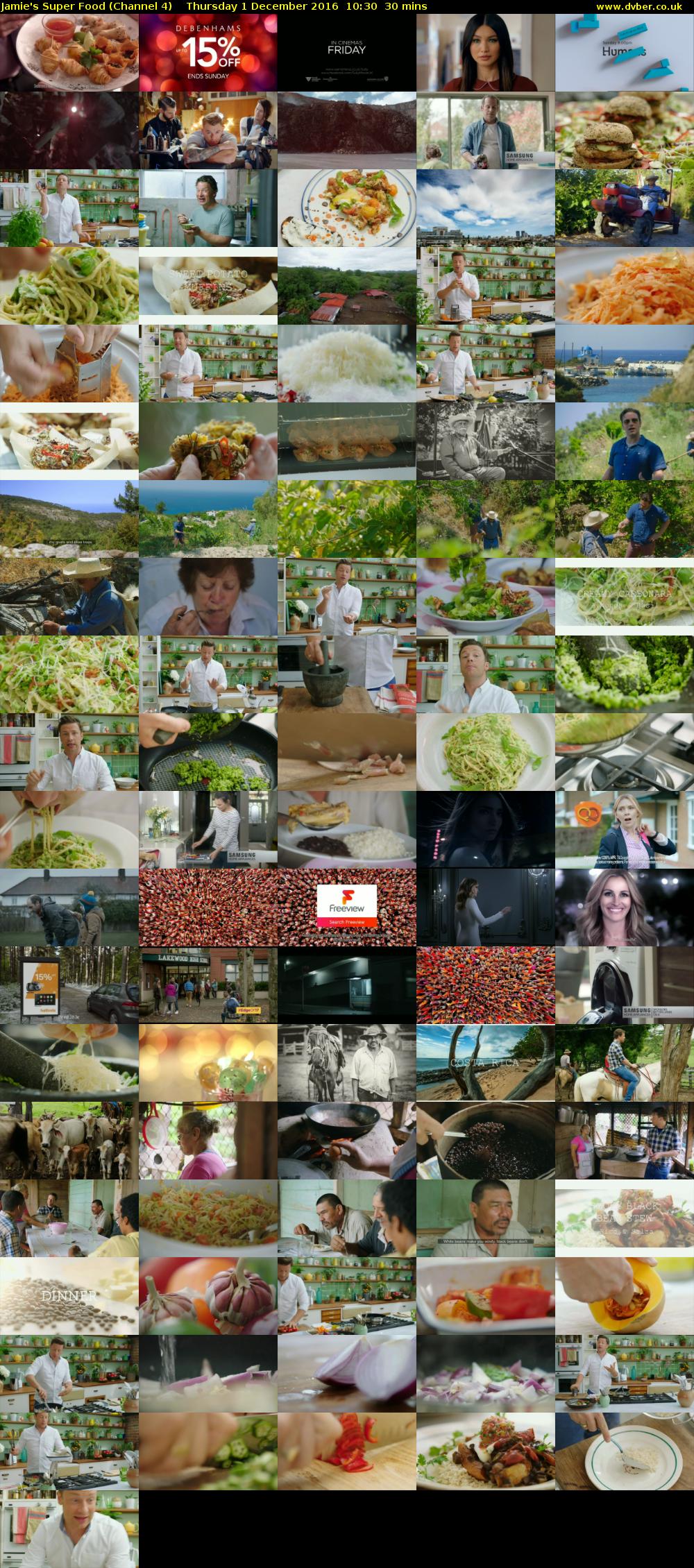 Jamie's Super Food (Channel 4) Thursday 1 December 2016 10:30 - 11:00