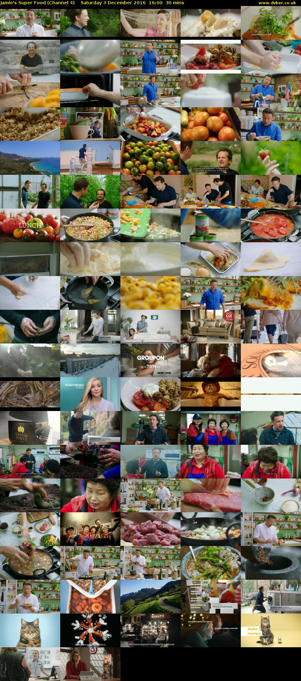 Jamie's Super Food (Channel 4) Saturday 3 December 2016 16:00 - 16:30