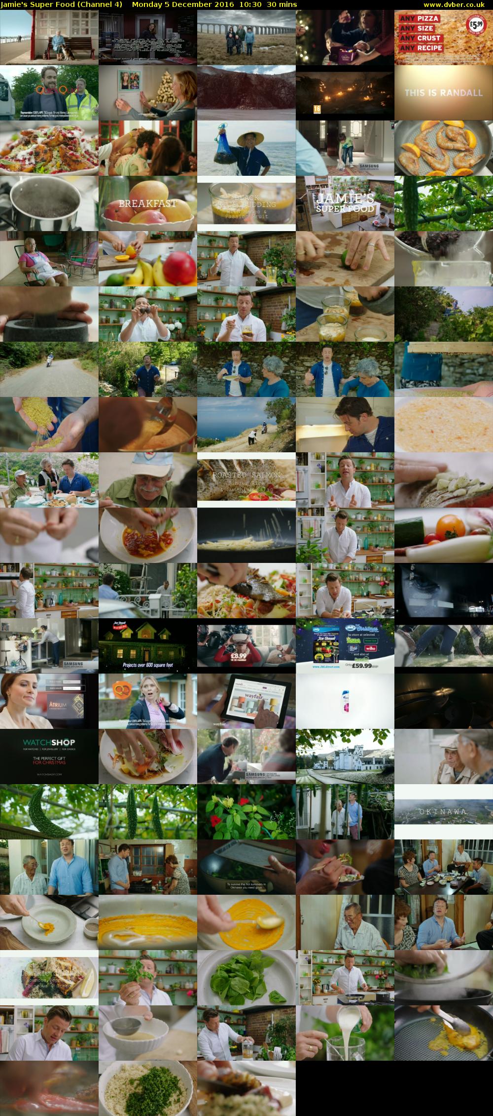 Jamie's Super Food (Channel 4) Monday 5 December 2016 10:30 - 11:00