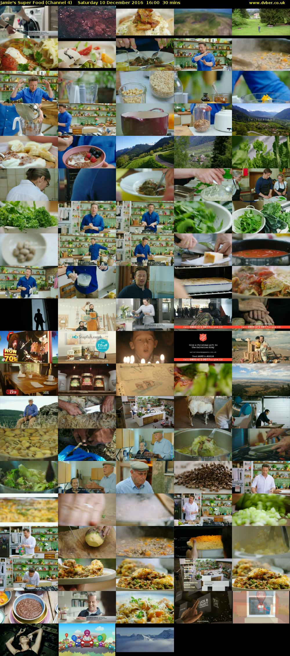 Jamie's Super Food (Channel 4) Saturday 10 December 2016 16:00 - 16:30