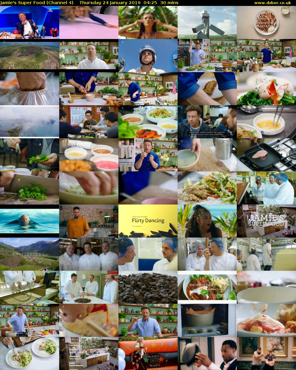 Jamie's Super Food (Channel 4) Thursday 24 January 2019 04:25 - 04:55