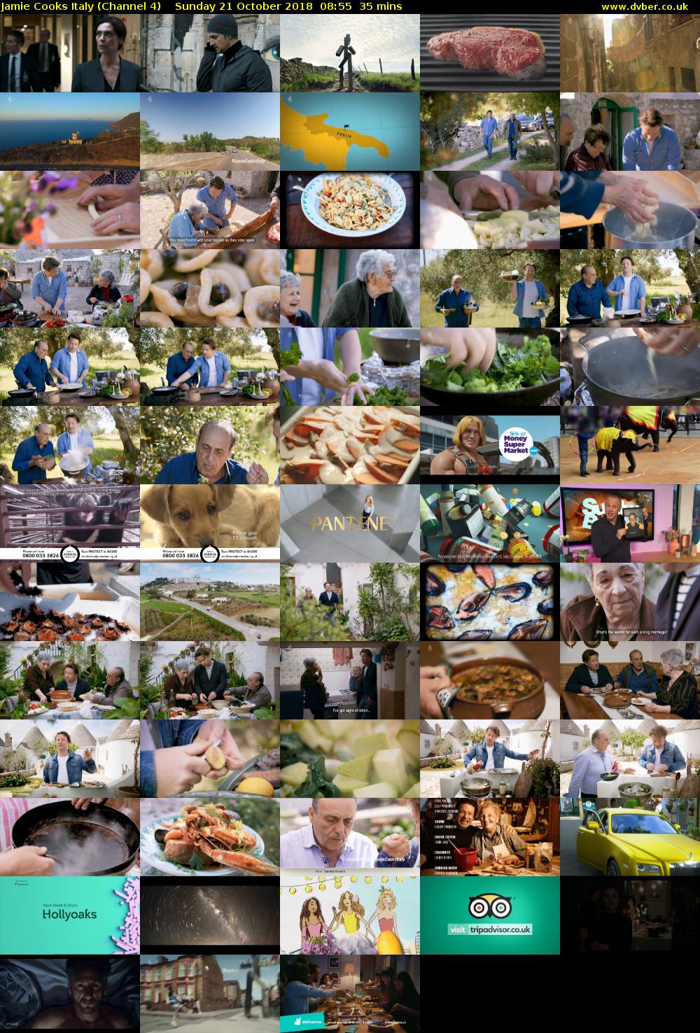 Jamie Cooks Italy (Channel 4) Sunday 21 October 2018 08:55 - 09:30