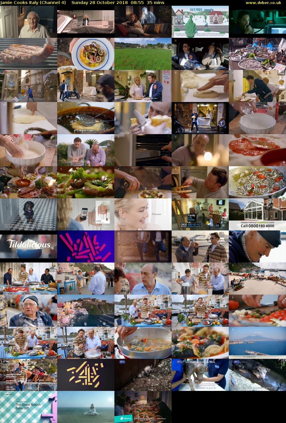 Jamie Cooks Italy (Channel 4) Sunday 28 October 2018 08:55 - 09:30