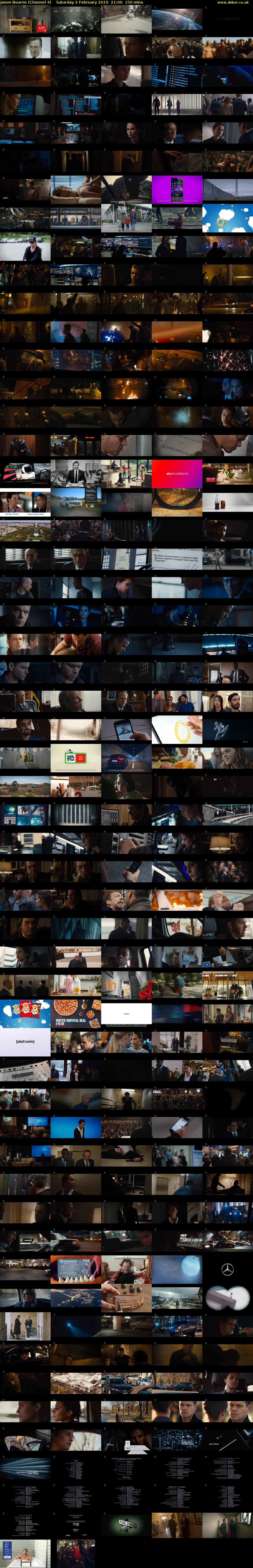 Jason Bourne (Channel 4) Saturday 2 February 2019 21:00 - 23:30