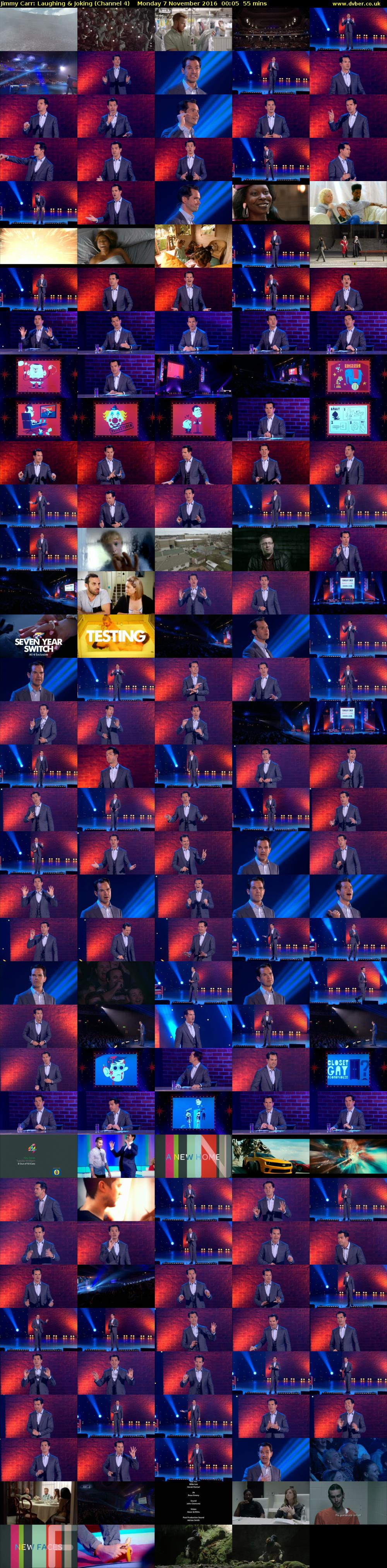 Jimmy Carr: Laughing & Joking (Channel 4) Monday 7 November 2016 00:05 - 01:00