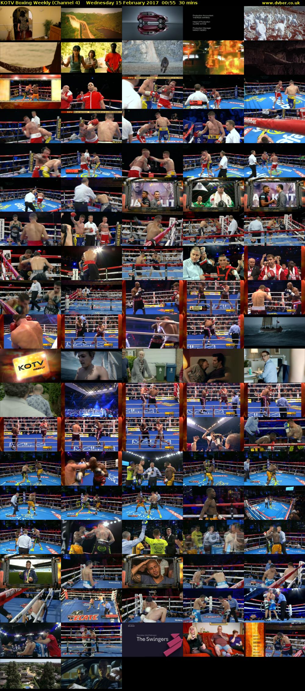 KOTV Boxing Weekly (Channel 4) Wednesday 15 February 2017 00:55 - 01:25