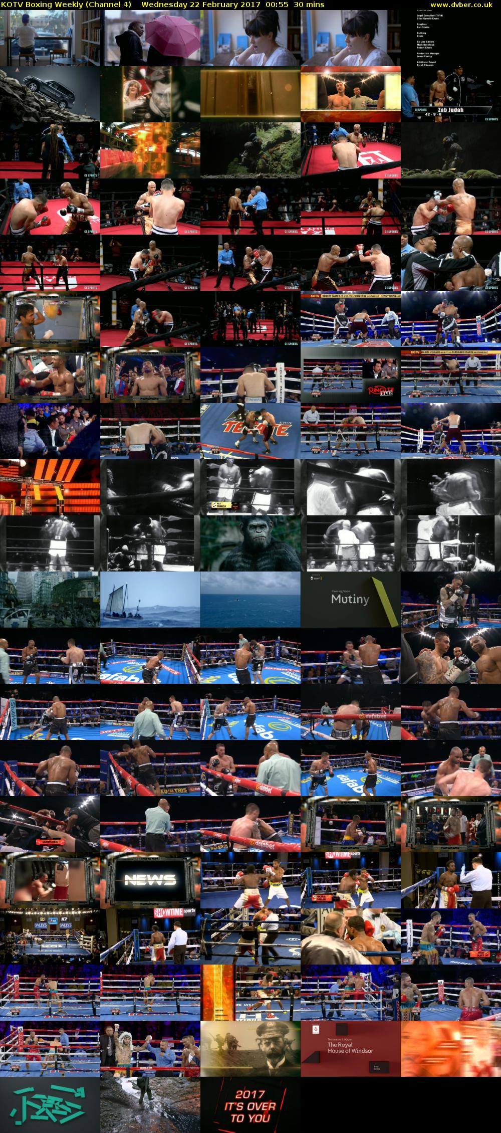 KOTV Boxing Weekly (Channel 4) Wednesday 22 February 2017 00:55 - 01:25