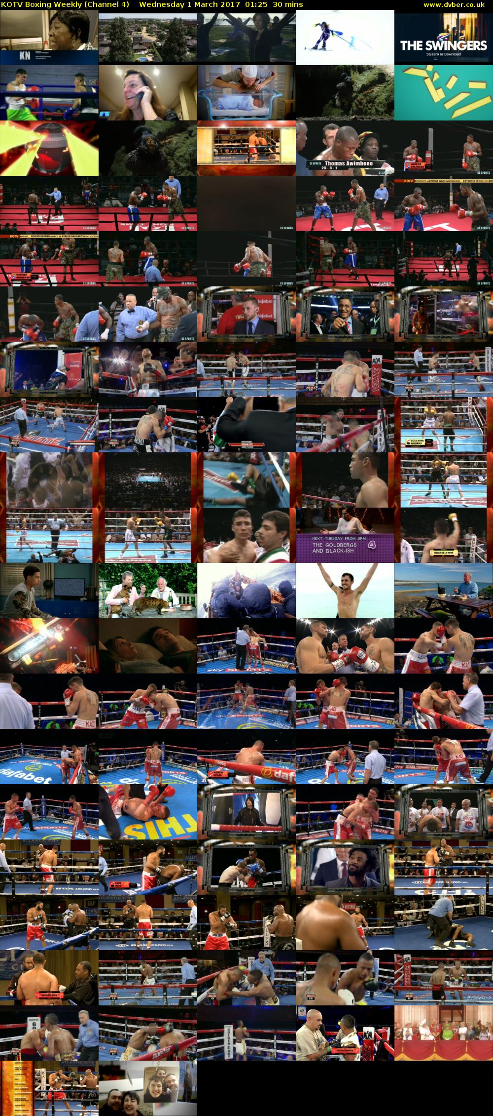 KOTV Boxing Weekly (Channel 4) Wednesday 1 March 2017 01:25 - 01:55