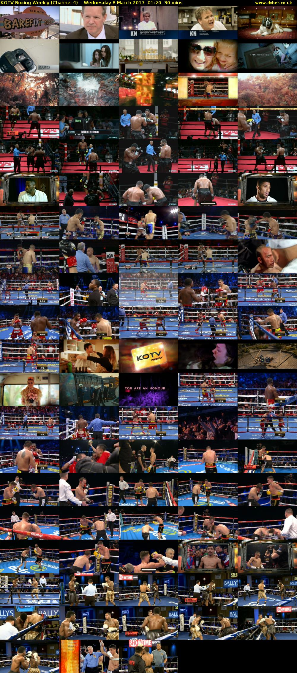 KOTV Boxing Weekly (Channel 4) Wednesday 8 March 2017 01:20 - 01:50