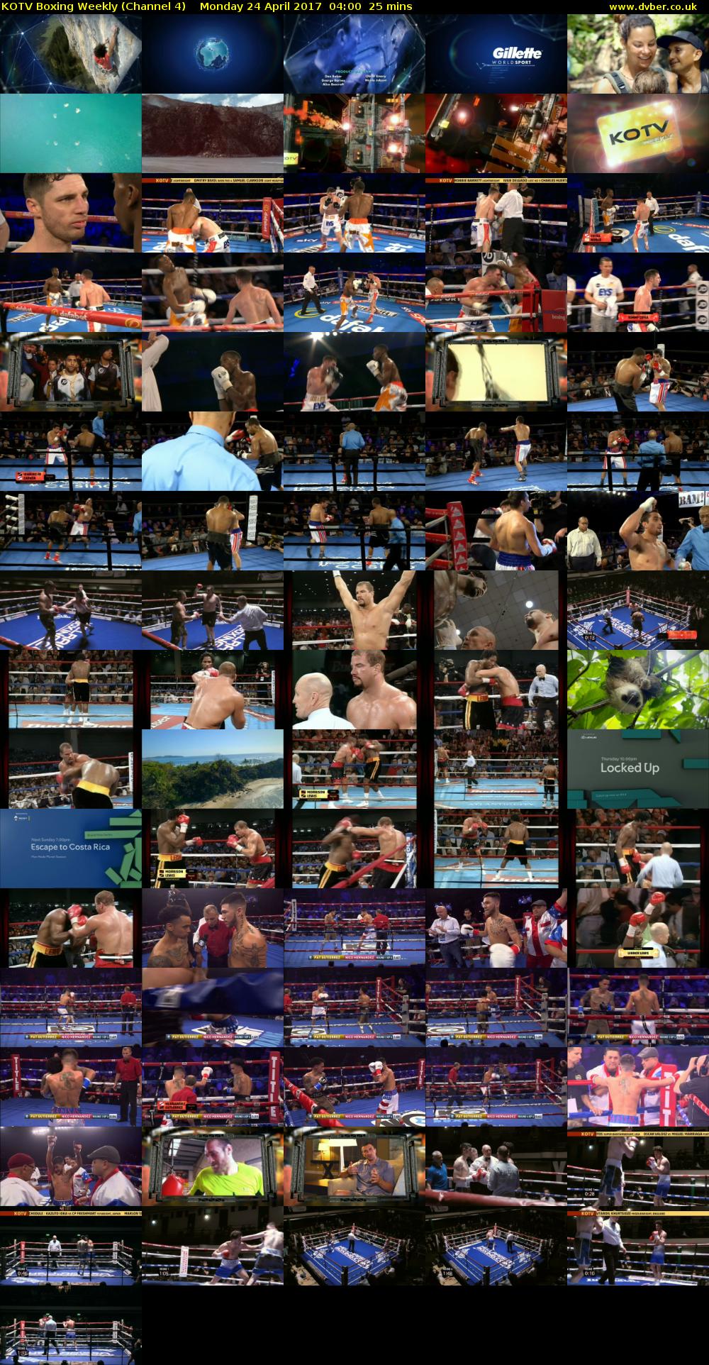 KOTV Boxing Weekly (Channel 4) Monday 24 April 2017 04:00 - 04:25