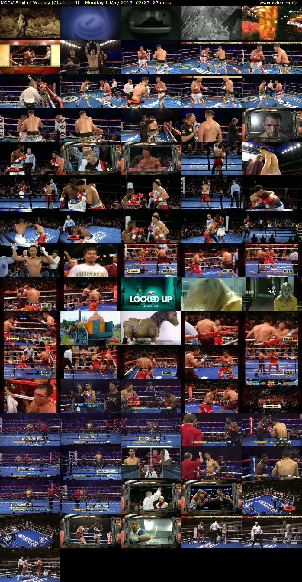 KOTV Boxing Weekly (Channel 4) Monday 1 May 2017 02:25 - 02:50