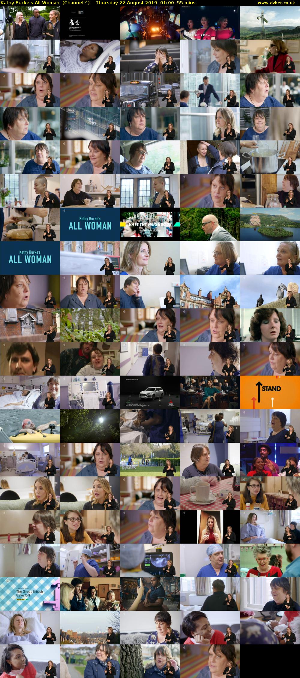 Kathy Burke's All Woman  (Channel 4) Thursday 22 August 2019 01:00 - 01:55