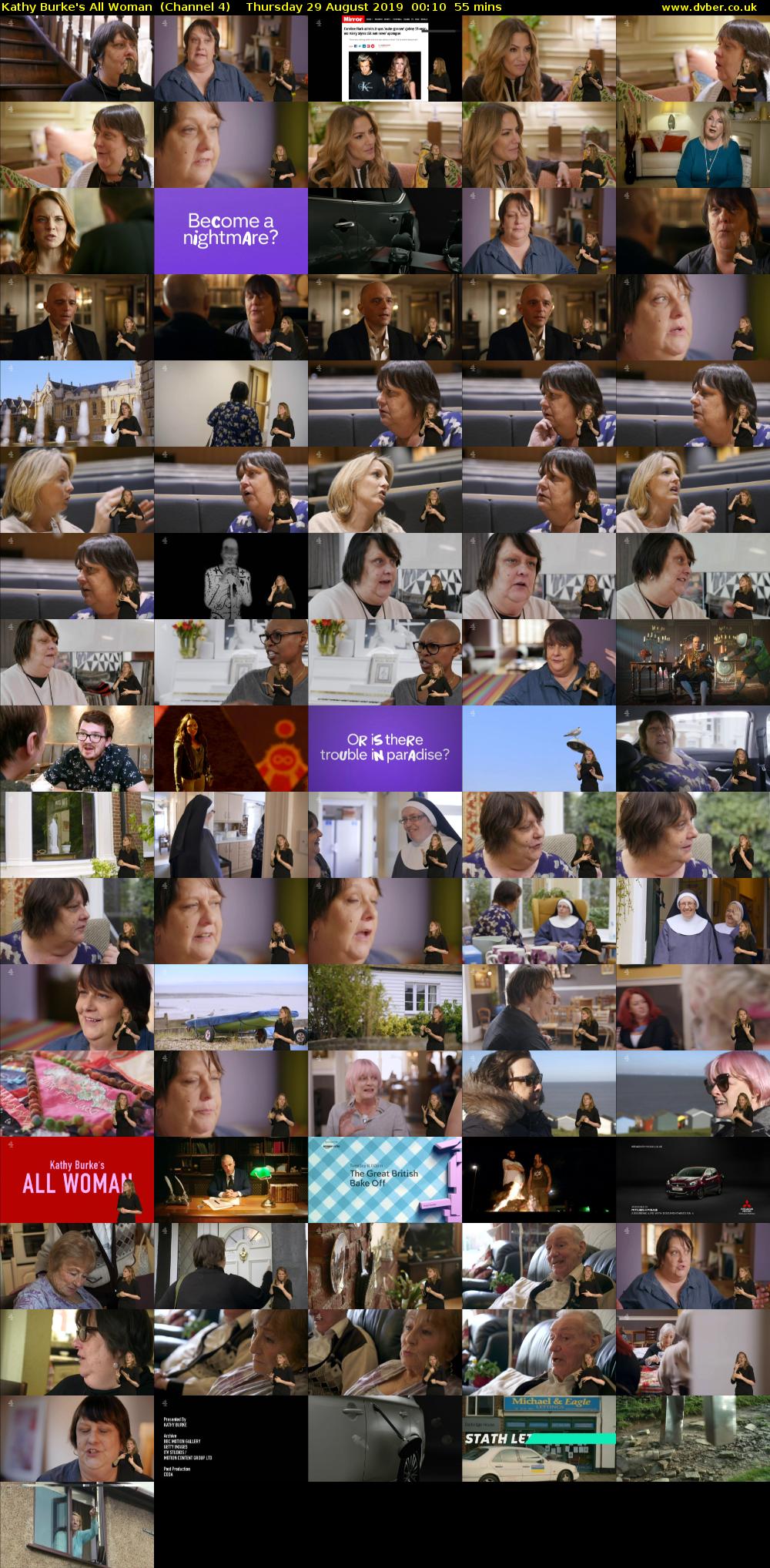 Kathy Burke's All Woman  (Channel 4) Thursday 29 August 2019 00:10 - 01:05