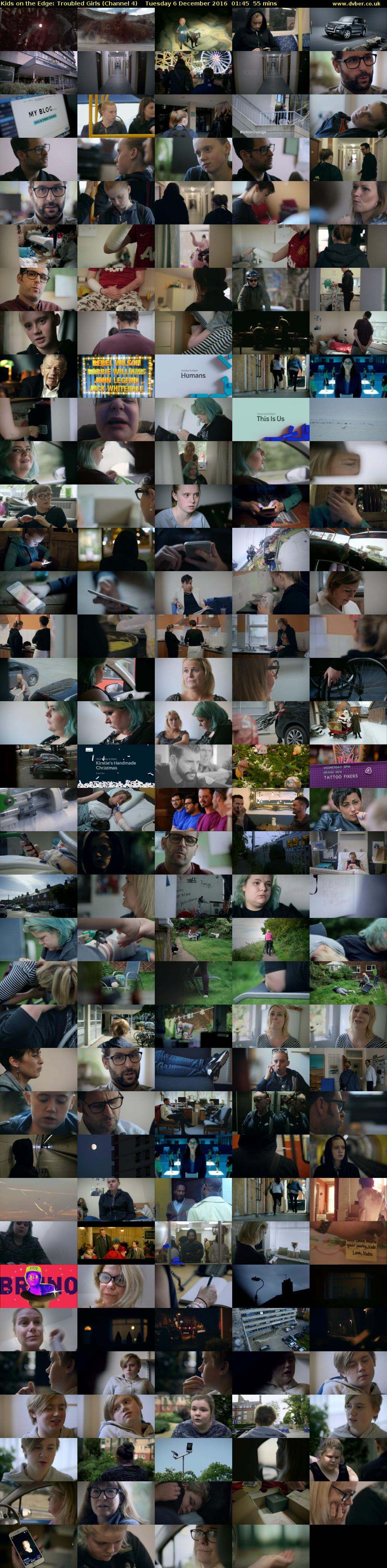 Kids on the Edge: Troubled Girls (Channel 4) Tuesday 6 December 2016 01:45 - 02:40