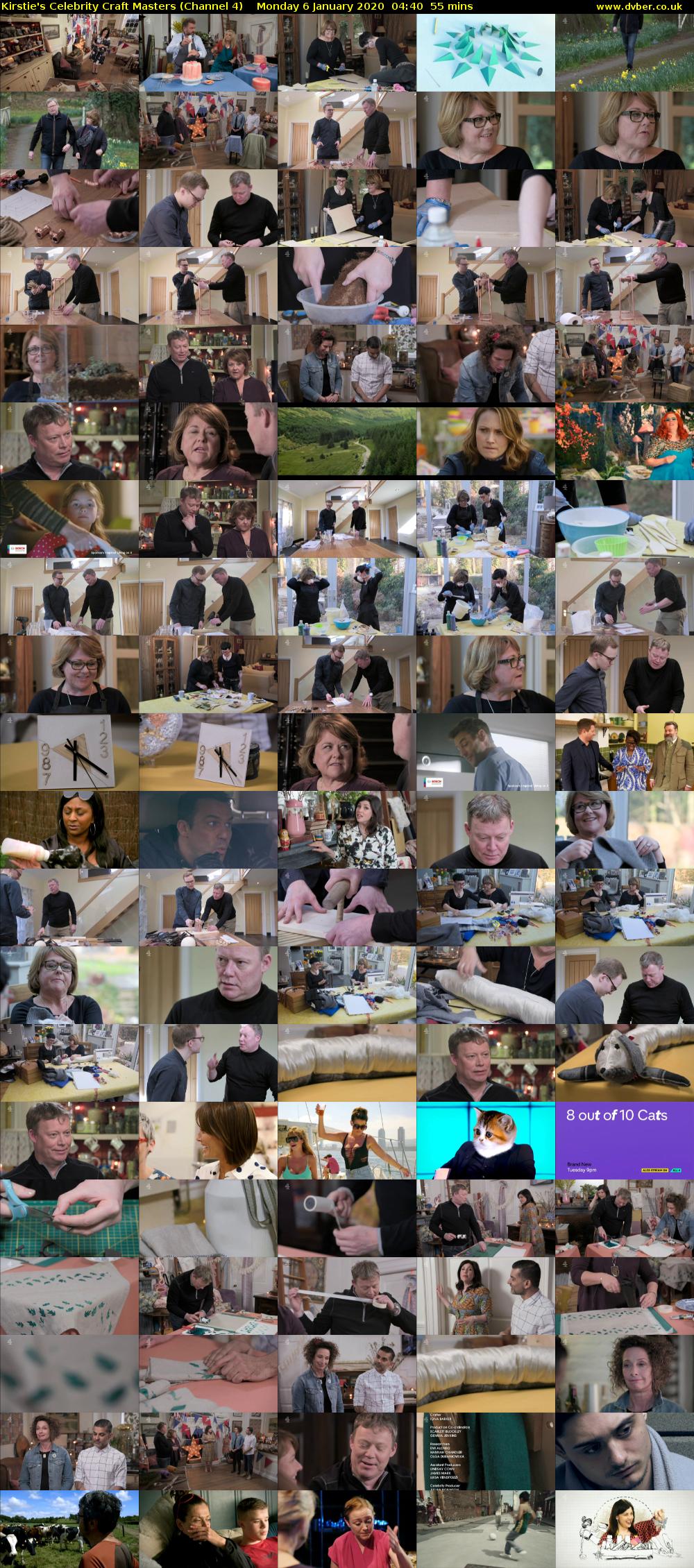 Kirstie's Celebrity Craft Masters (Channel 4) Monday 6 January 2020 04:40 - 05:35