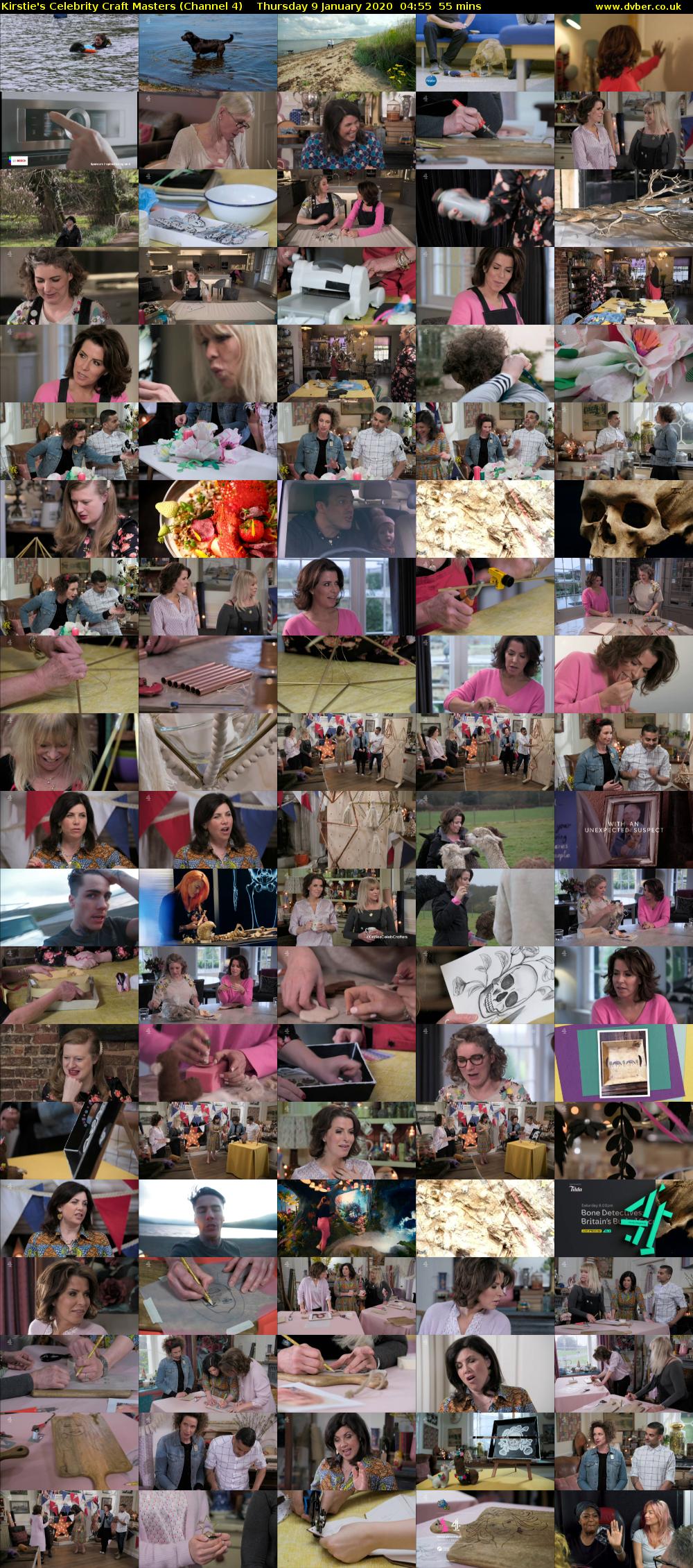Kirstie's Celebrity Craft Masters (Channel 4) Thursday 9 January 2020 04:55 - 05:50