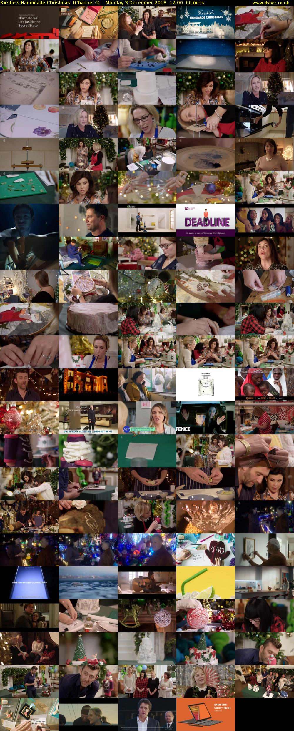 Kirstie's Handmade Christmas  (Channel 4) Monday 3 December 2018 17:00 - 18:00