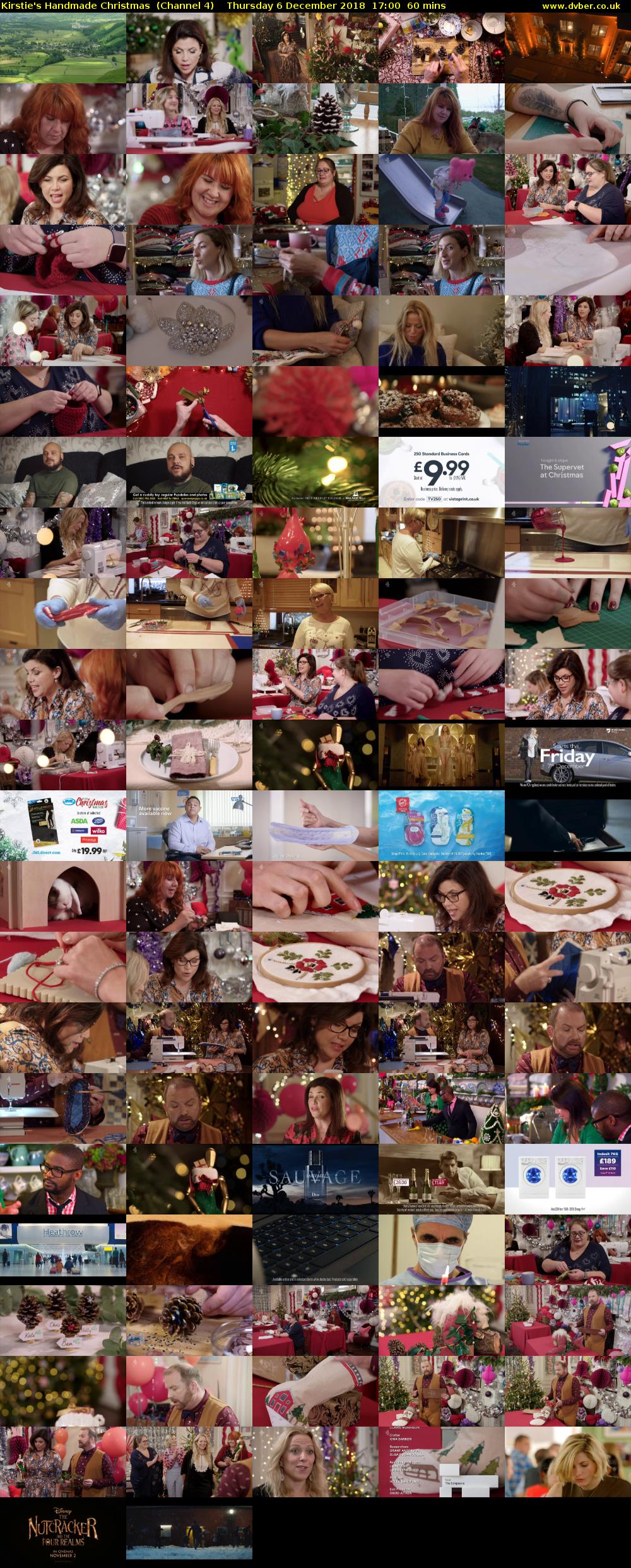 Kirstie's Handmade Christmas  (Channel 4) Thursday 6 December 2018 17:00 - 18:00
