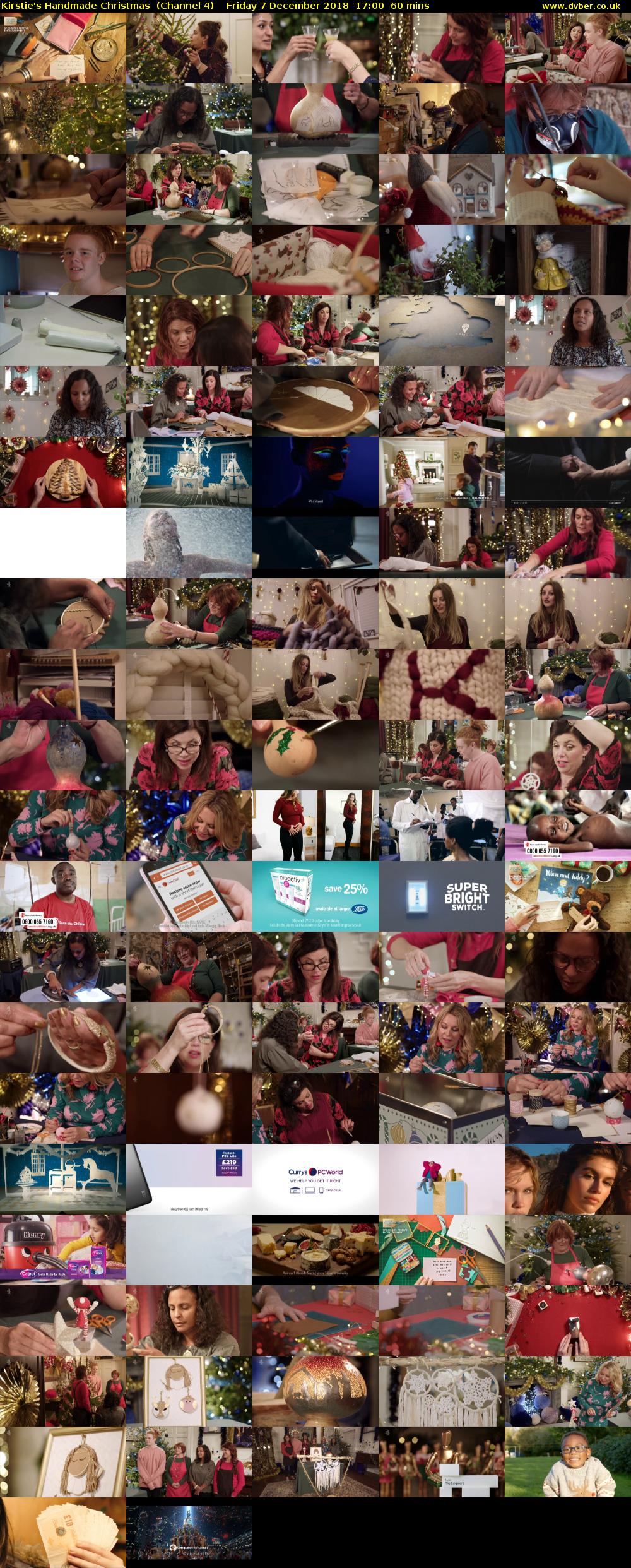 Kirstie's Handmade Christmas  (Channel 4) Friday 7 December 2018 17:00 - 18:00
