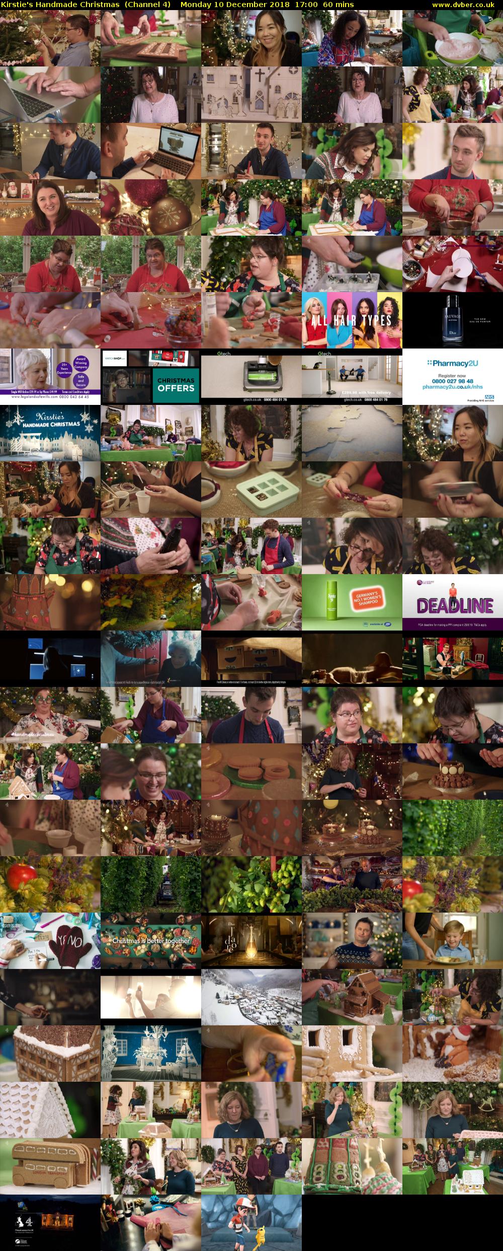 Kirstie's Handmade Christmas  (Channel 4) Monday 10 December 2018 17:00 - 18:00