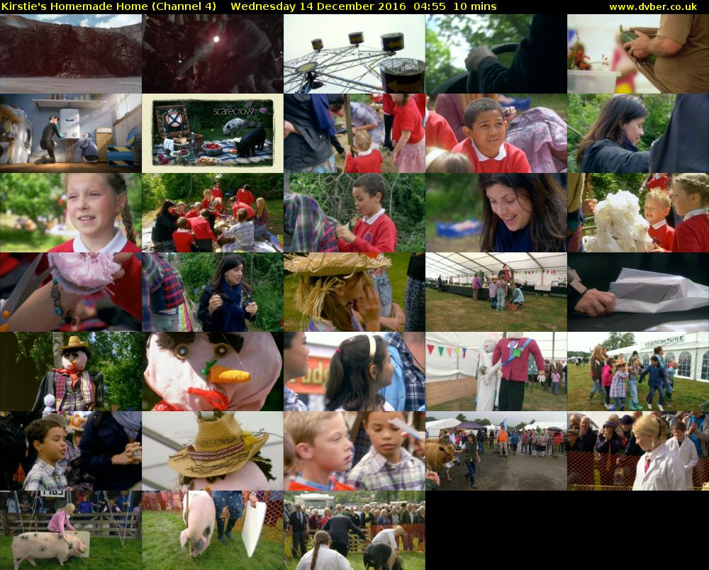 Kirstie's Homemade Home (Channel 4) Wednesday 14 December 2016 04:55 - 05:05