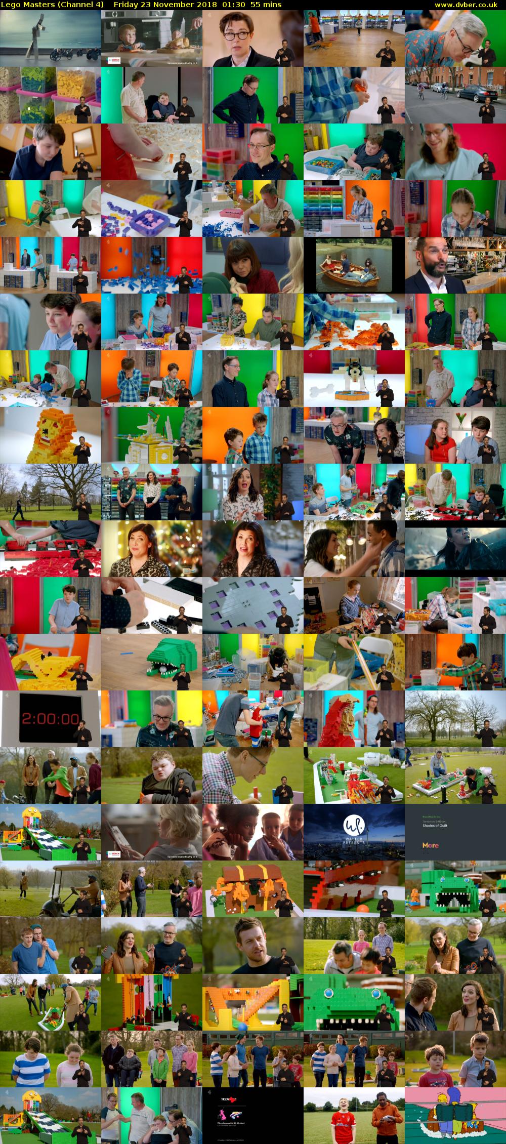 Lego Masters (Channel 4) Friday 23 November 2018 01:30 - 02:25