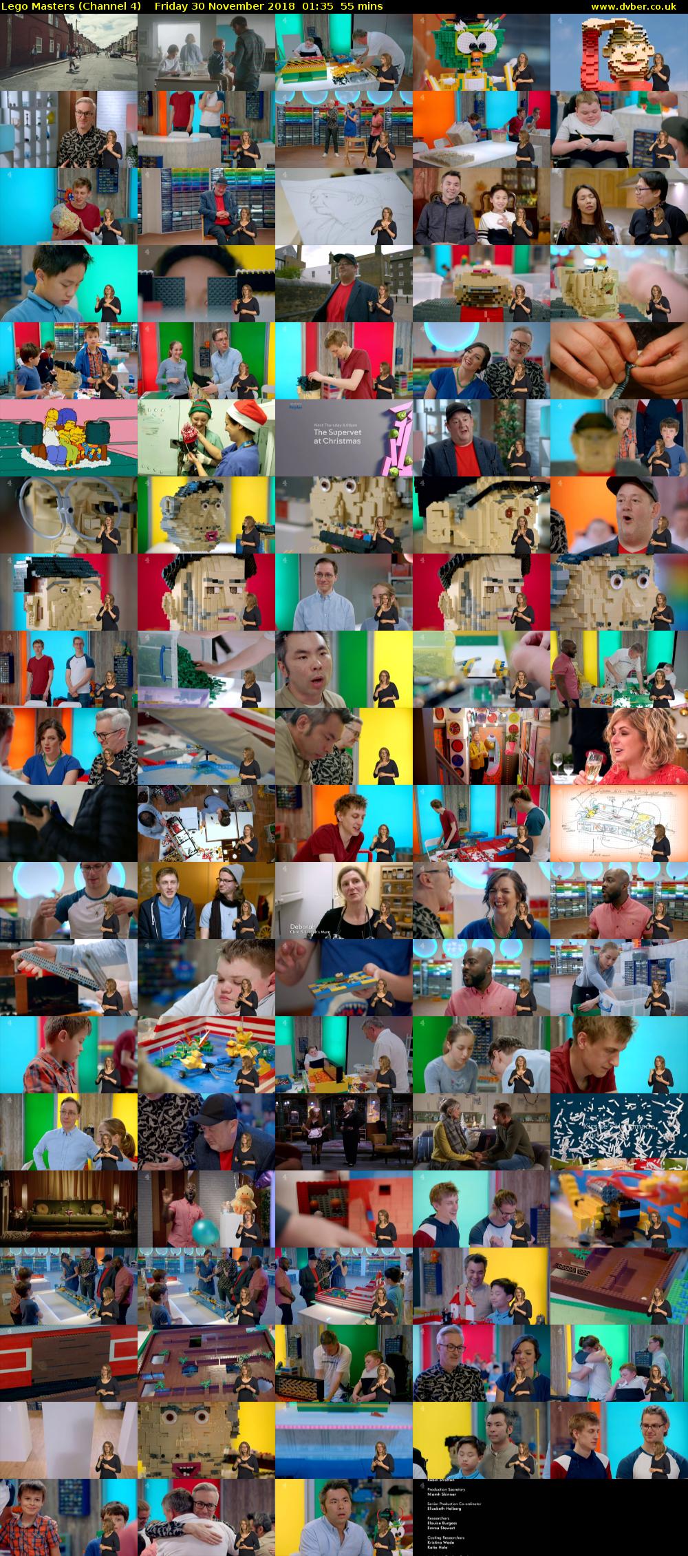 Lego Masters (Channel 4) Friday 30 November 2018 01:35 - 02:30