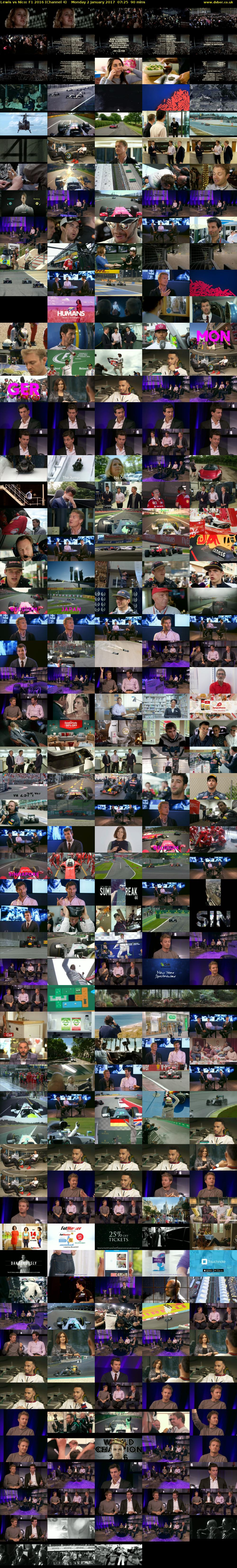 Lewis vs Nico: F1 2016 (Channel 4) Monday 2 January 2017 07:25 - 08:55