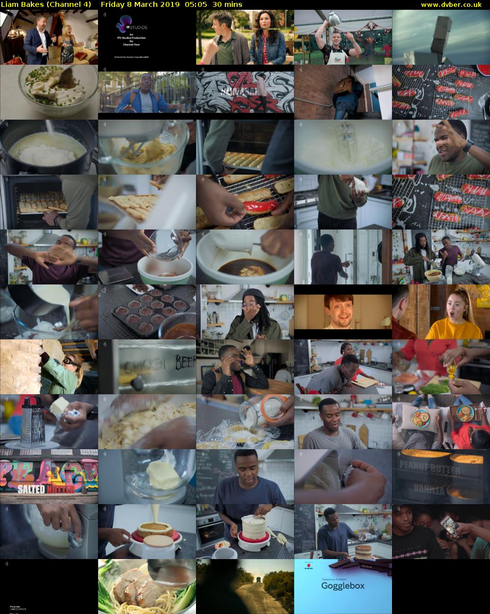Liam Bakes (Channel 4) Friday 8 March 2019 05:05 - 05:35