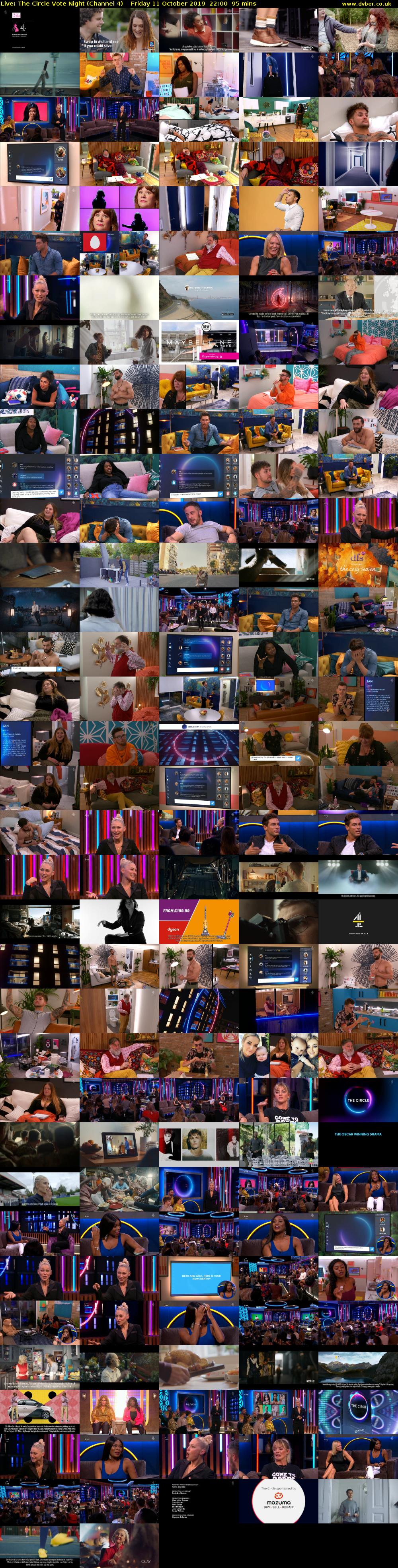 Live: The Circle Vote Night (Channel 4) Friday 11 October 2019 22:00 - 23:35