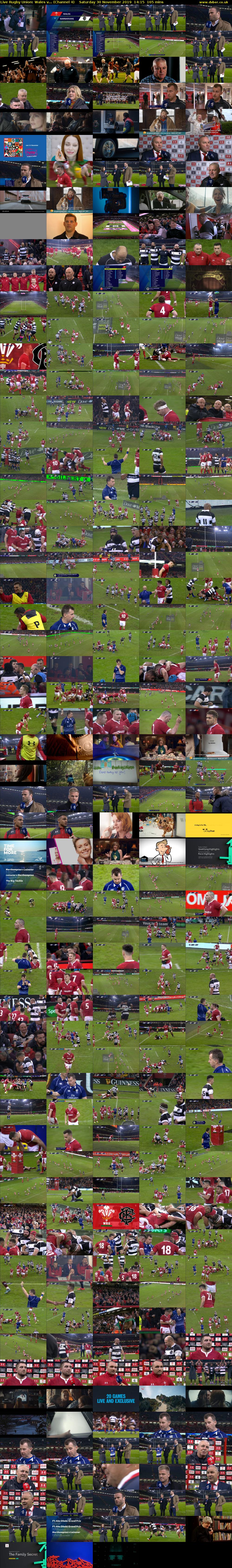 Live Rugby Union: Wales v... (Channel 4) Saturday 30 November 2019 14:15 - 17:00