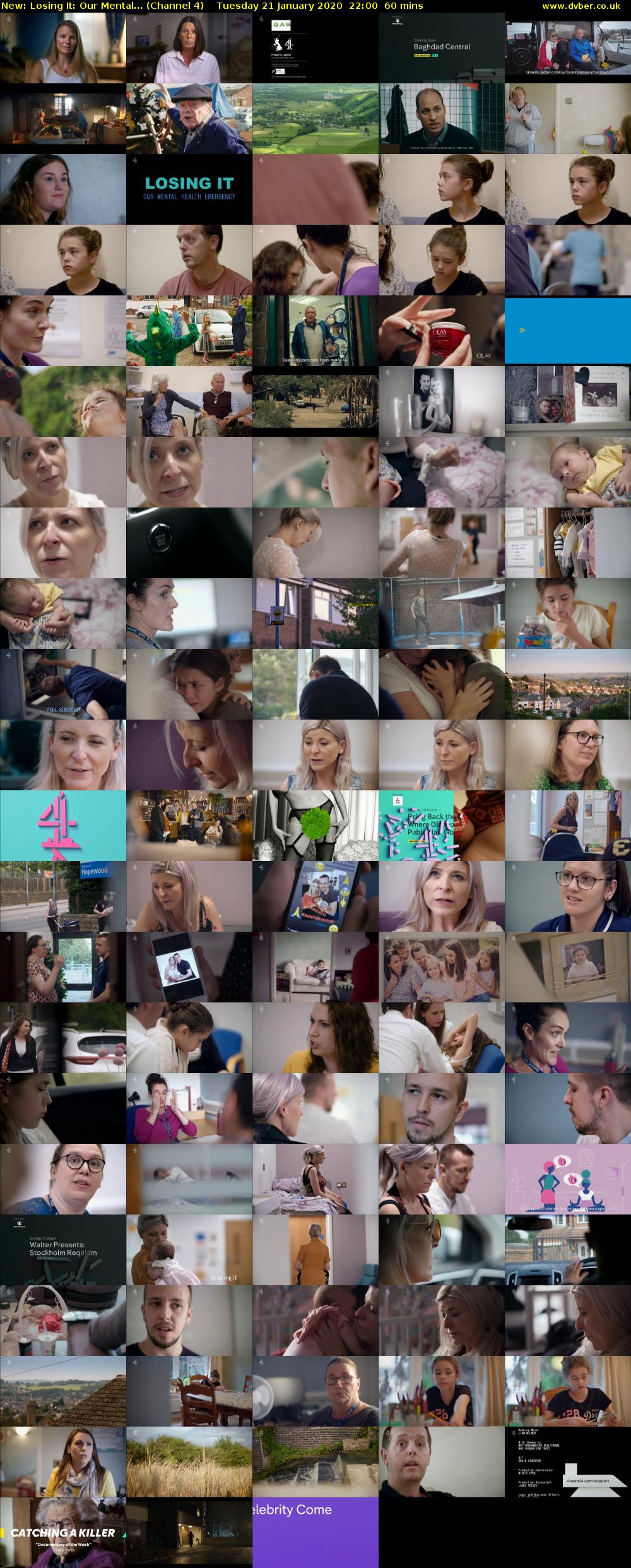 Losing It: Our Mental... (Channel 4) Tuesday 21 January 2020 22:00 - 23:00