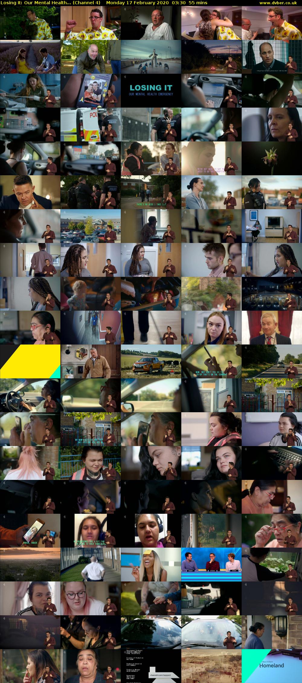 Losing It: Our Mental Health... (Channel 4) Monday 17 February 2020 03:30 - 04:25