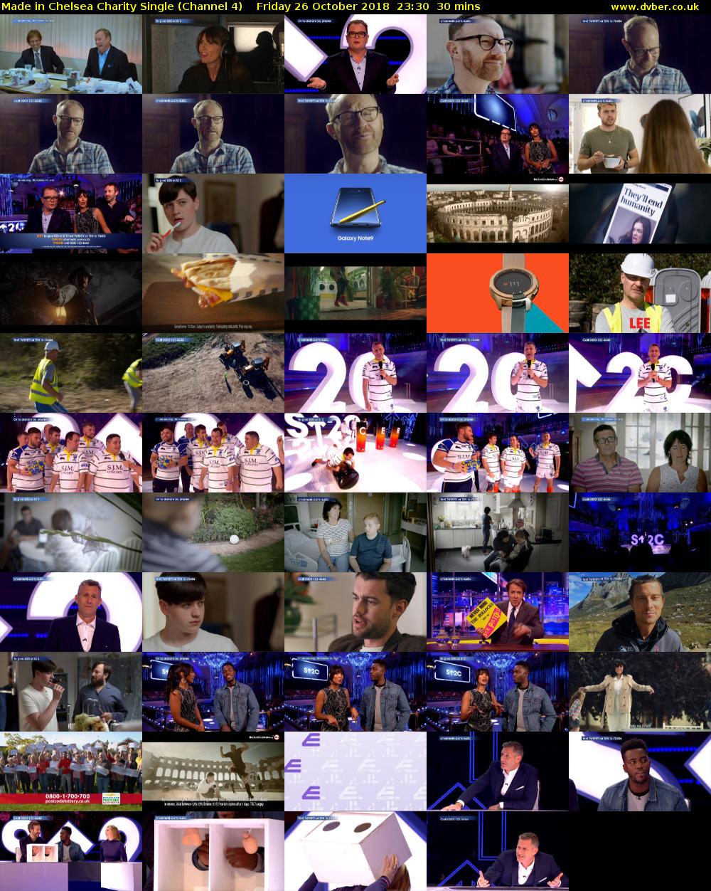 Made in Chelsea Charity Single (Channel 4) Friday 26 October 2018 23:30 - 00:00