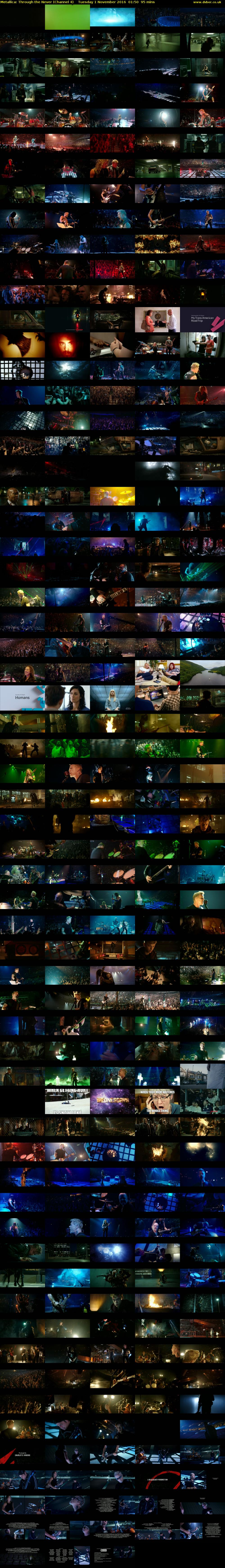 Metallica: Through the Never (Channel 4) Tuesday 1 November 2016 01:50 - 03:25