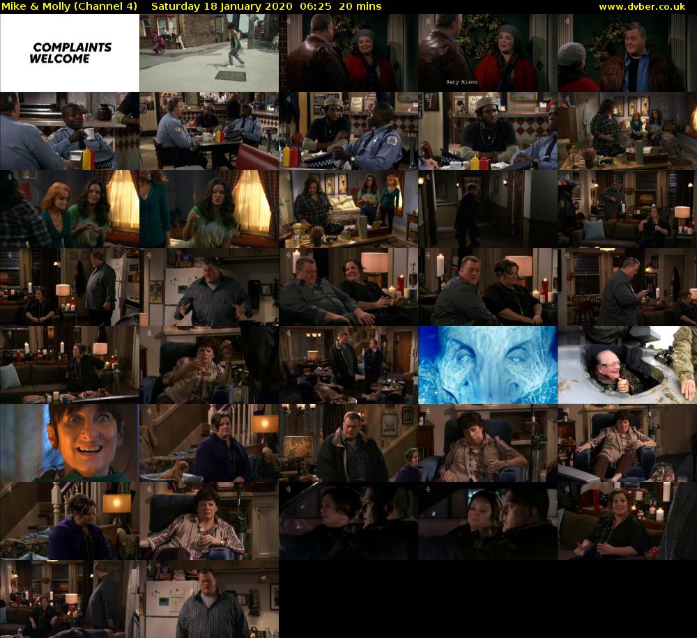 Mike & Molly (Channel 4) Saturday 18 January 2020 06:25 - 06:45