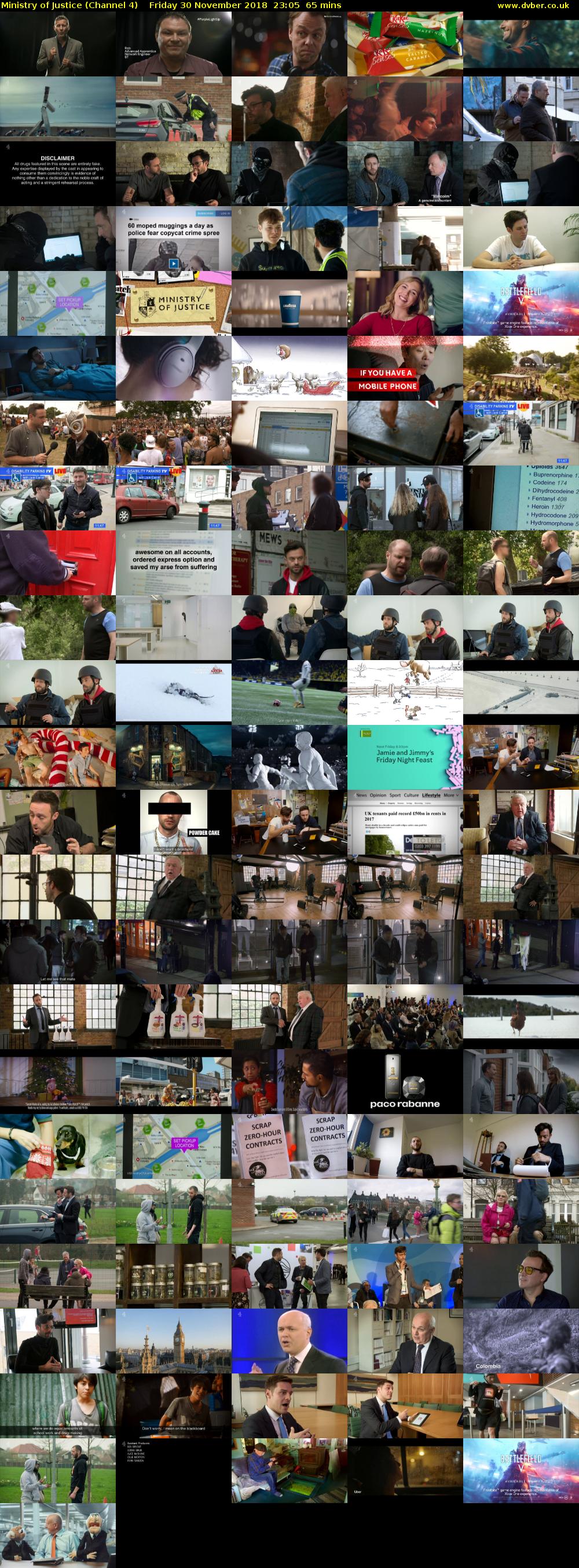 Ministry of Justice (Channel 4) Friday 30 November 2018 23:05 - 00:10