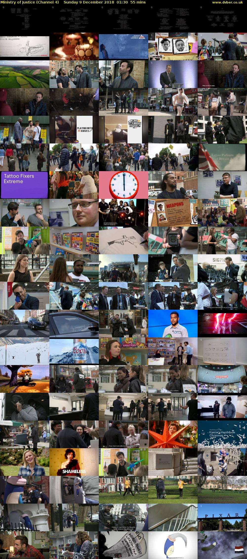 Ministry of Justice (Channel 4) Sunday 9 December 2018 01:30 - 02:25