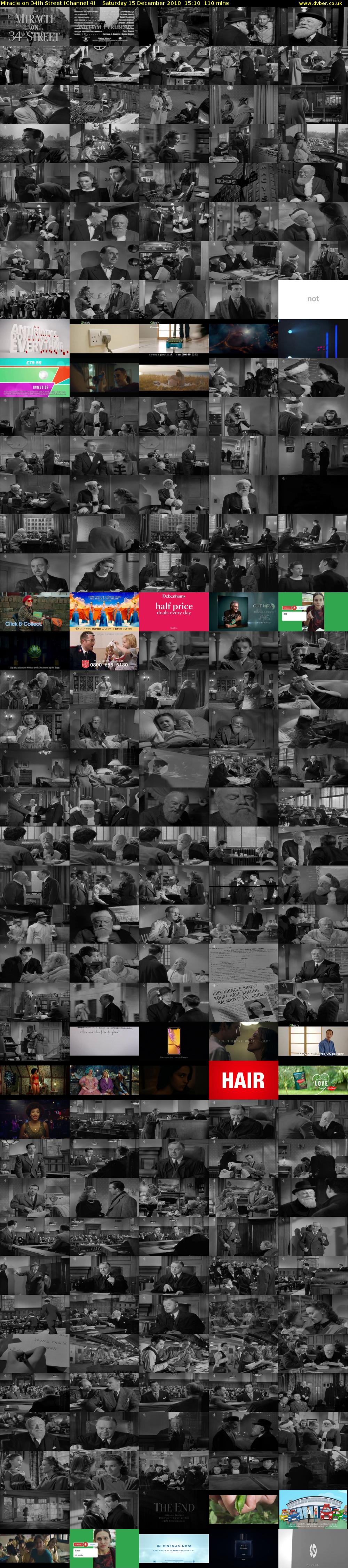 Miracle on 34th Street (Channel 4) Saturday 15 December 2018 15:10 - 17:00