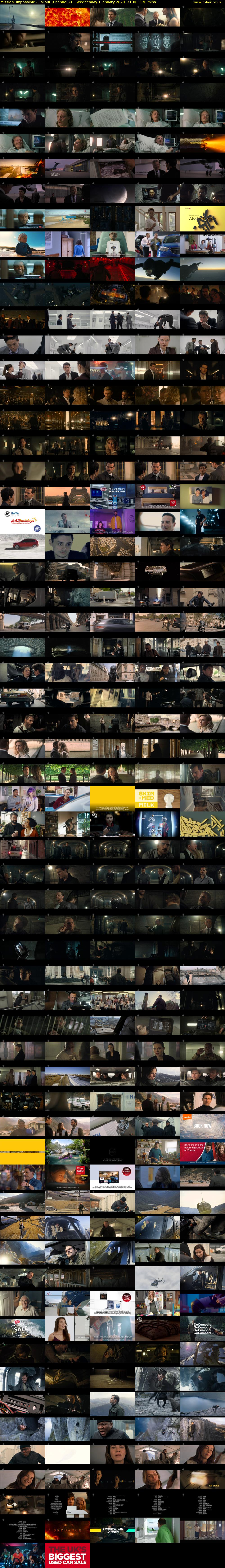 Mission: Impossible - Fallout (Channel 4) Wednesday 1 January 2020 21:00 - 23:50