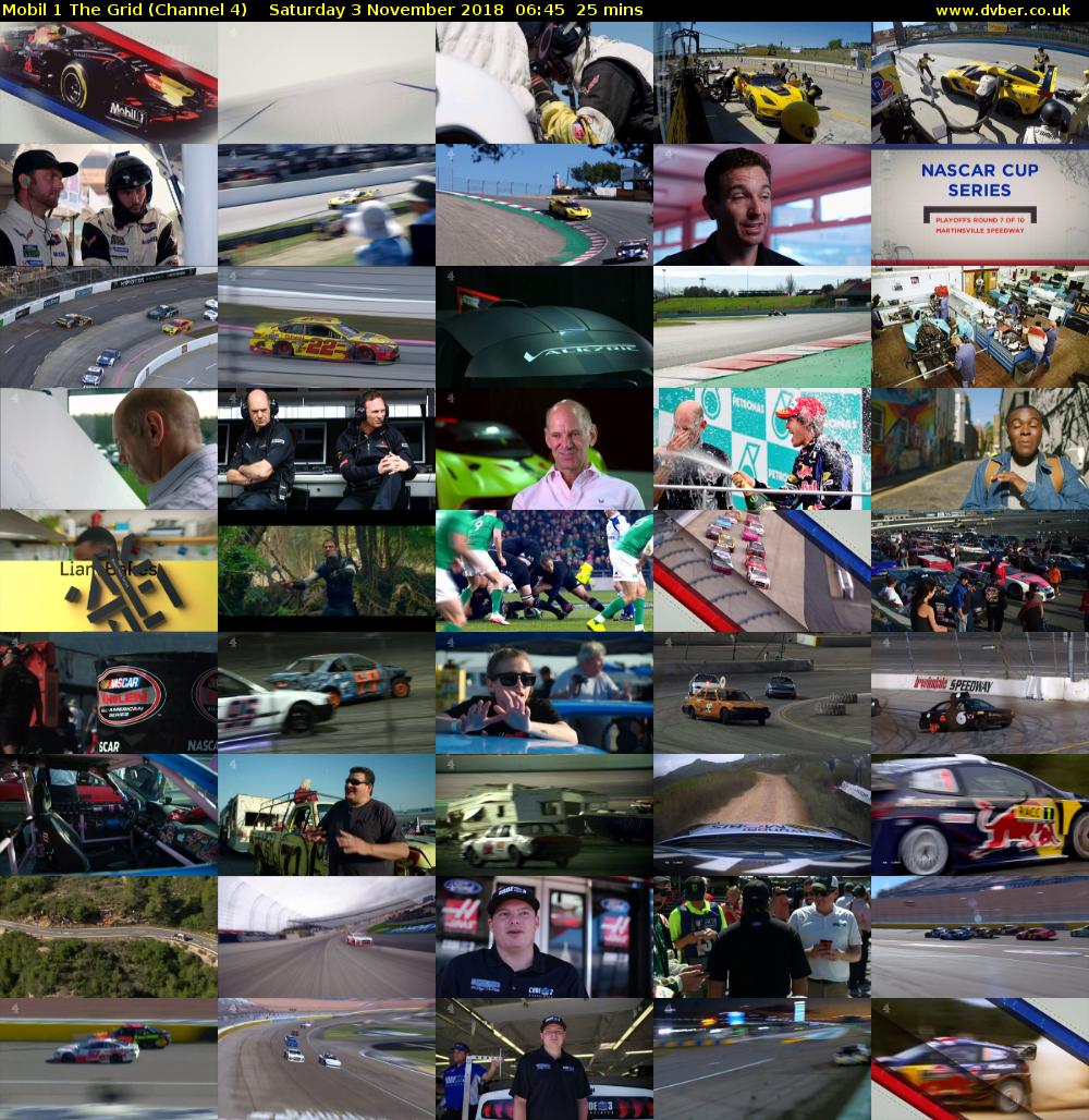 Mobil 1 The Grid (Channel 4) Saturday 3 November 2018 06:45 - 07:10
