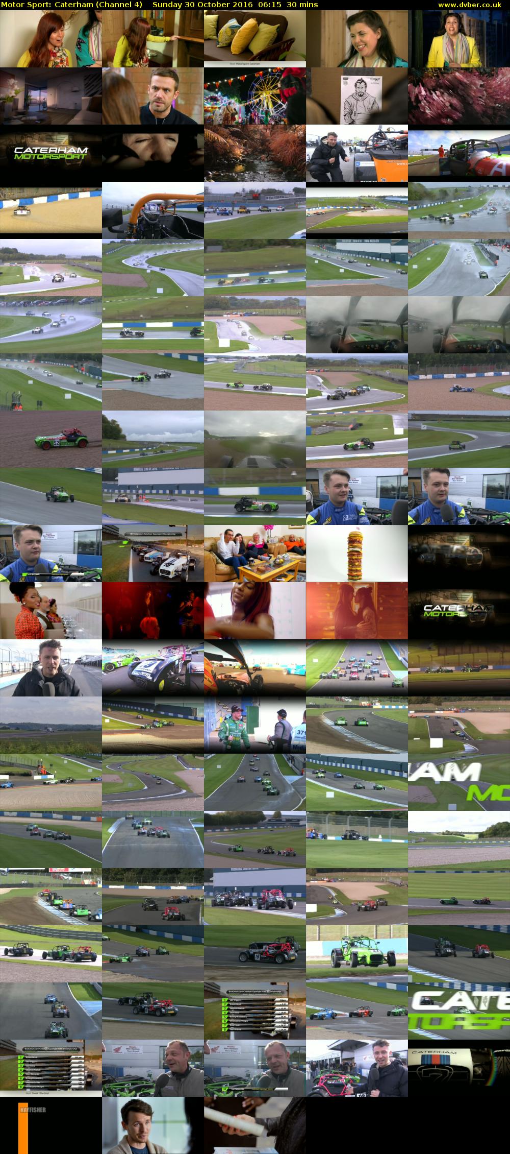 Motor Sport: Caterham (Channel 4) Sunday 30 October 2016 06:15 - 06:45