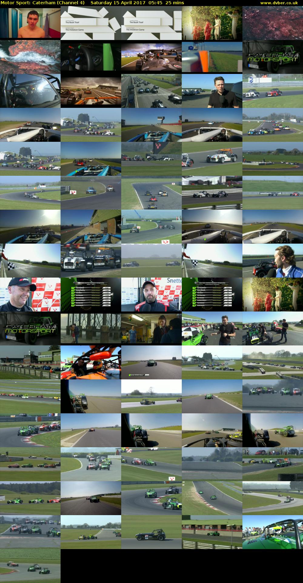 Motor Sport: Caterham (Channel 4) Saturday 15 April 2017 05:45 - 06:10