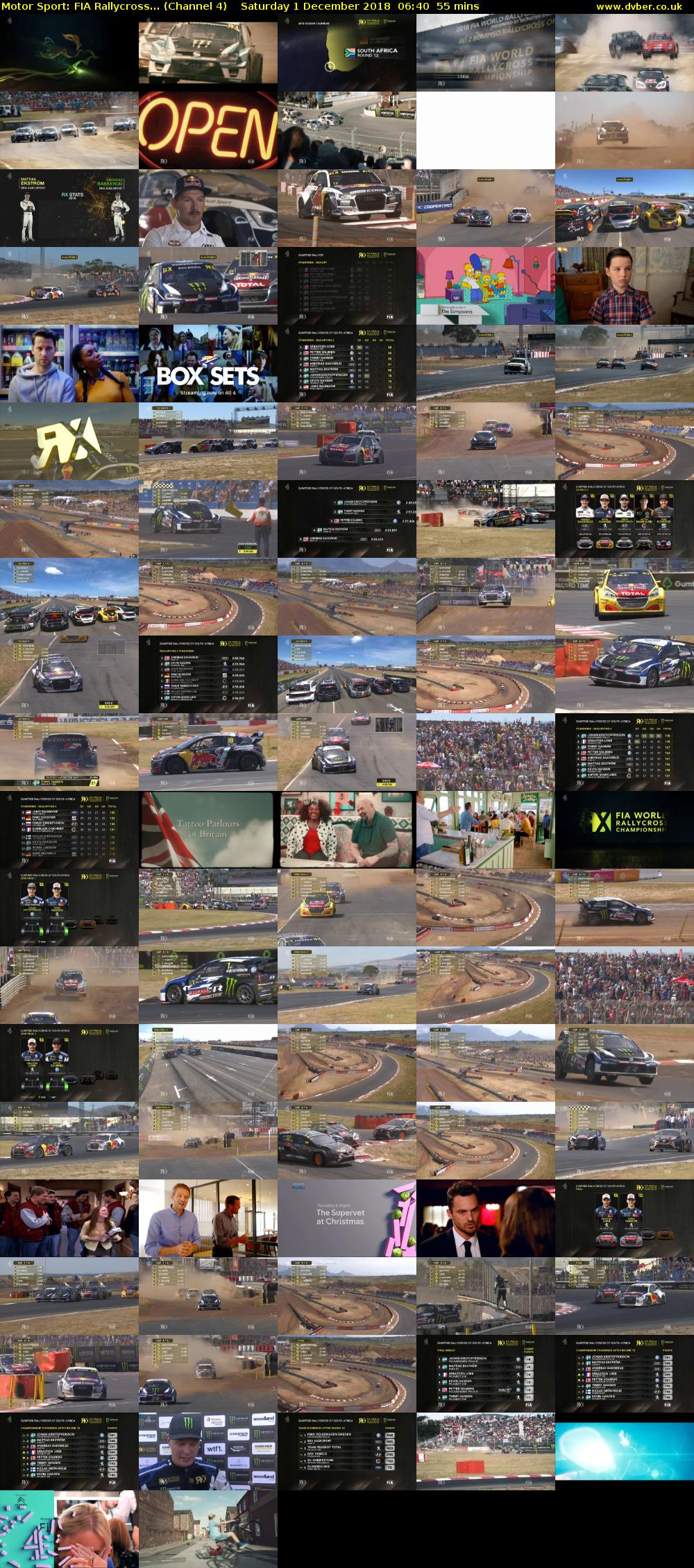 Motor Sport: FIA Rallycross... (Channel 4) Saturday 1 December 2018 06:40 - 07:35