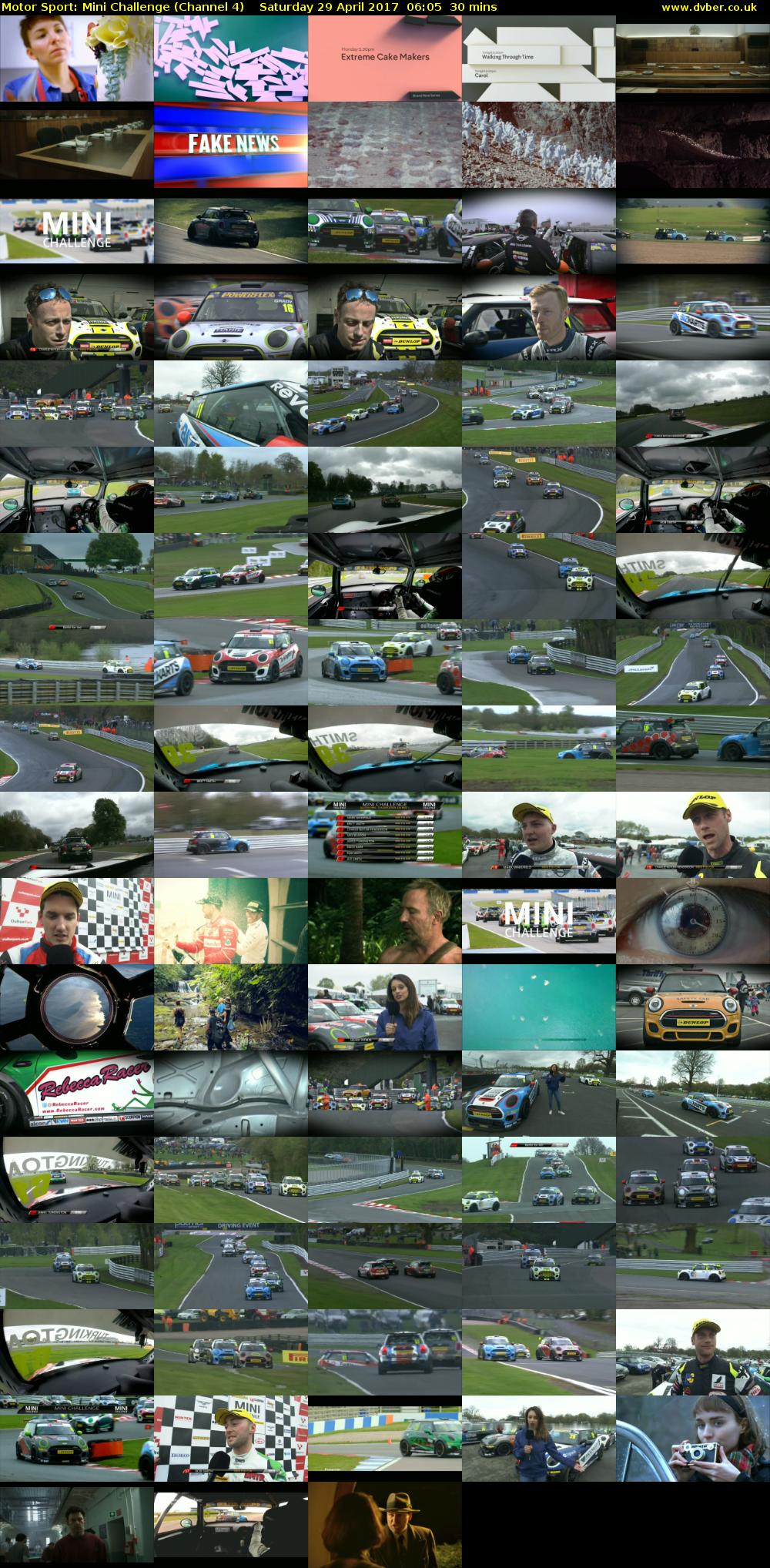 Motor Sport: Mini Challenge (Channel 4) Saturday 29 April 2017 06:05 - 06:35
