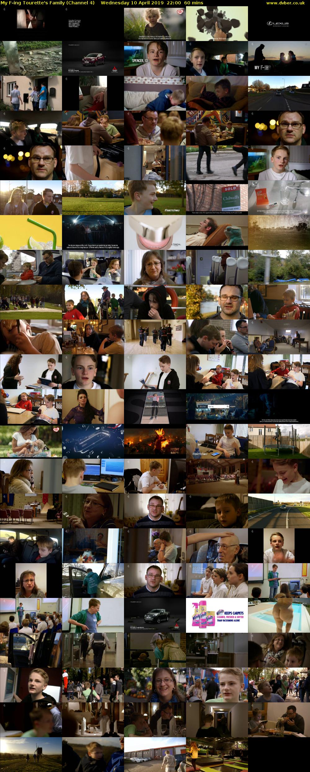My F-ing Tourette's Family (Channel 4) Wednesday 10 April 2019 22:00 - 23:00