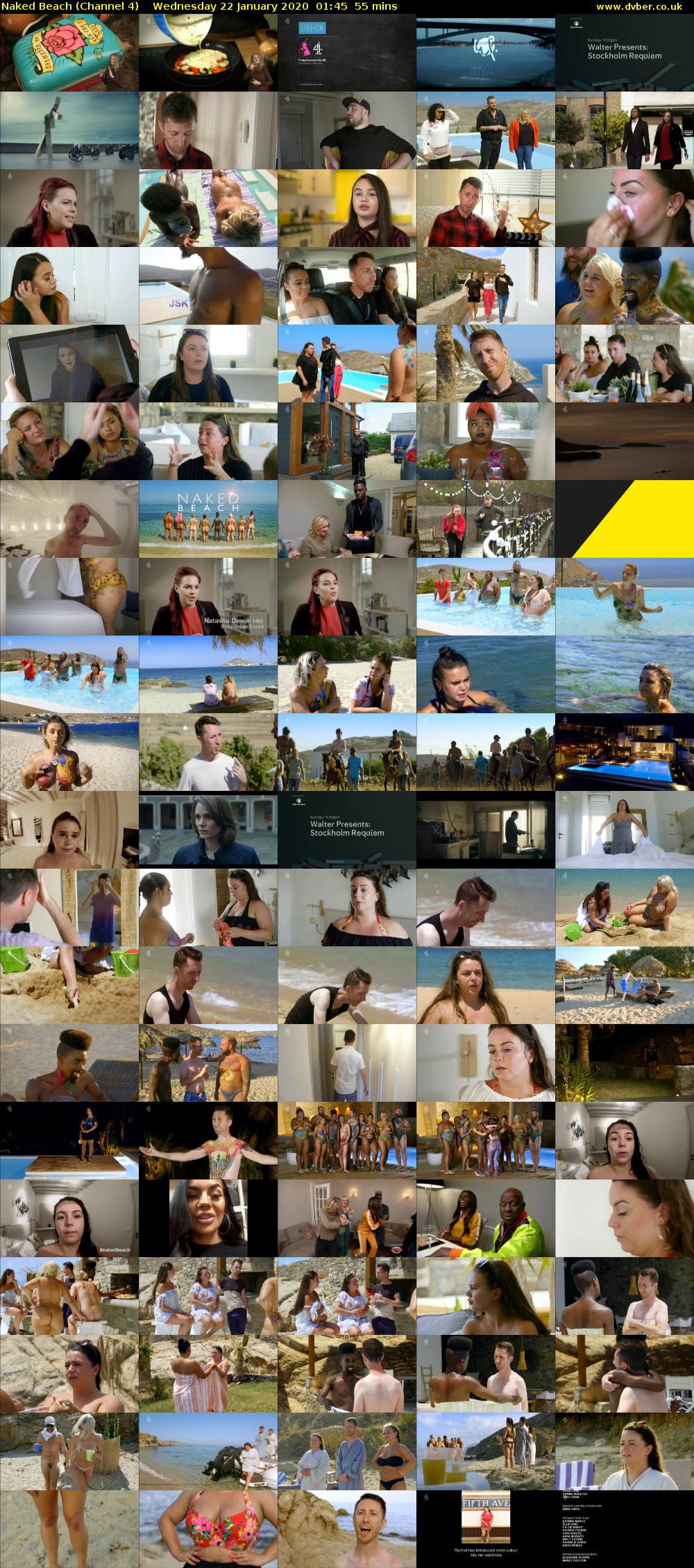 Naked Beach (Channel 4) Wednesday 22 January 2020 01:45 - 02:40